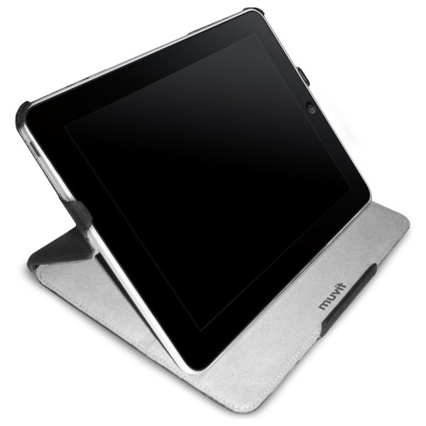 Muvit pro iPad z Eko kůže - pouzdro + stojánek + ochranná fólie na displej
