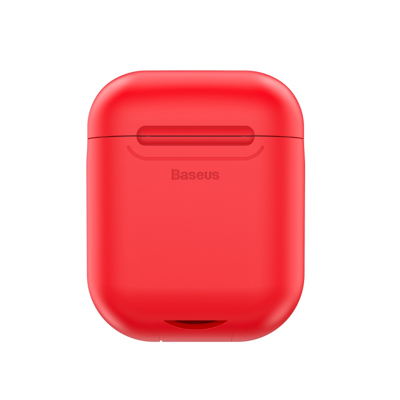 Baseus Wireless Charger silikonové pouzdro pro Airpods red
