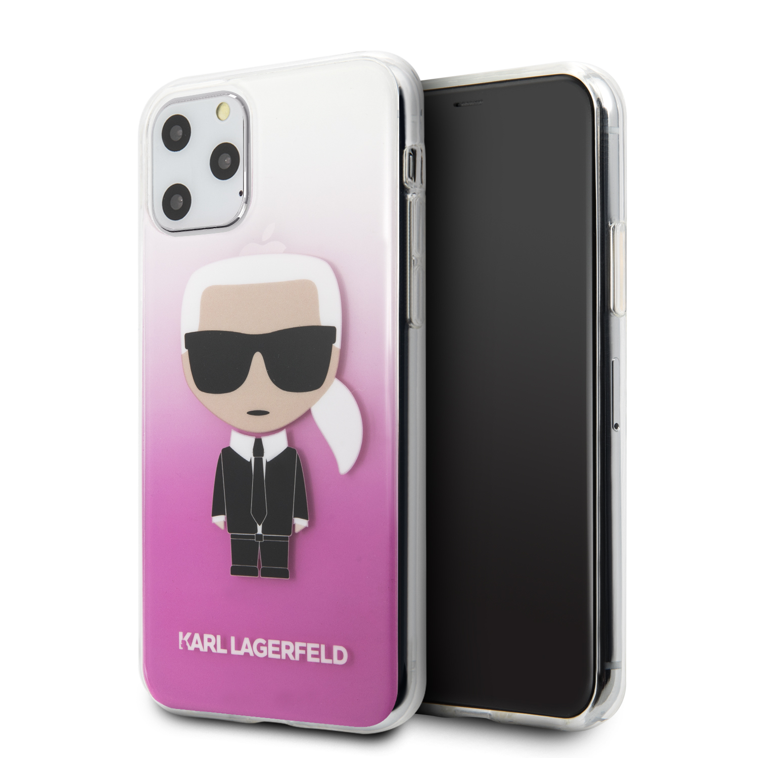 Karl Lagerfeld Iconik kryt KLHCN65TRDFKPI Apple iPhone 11 Pro Max gradient pink