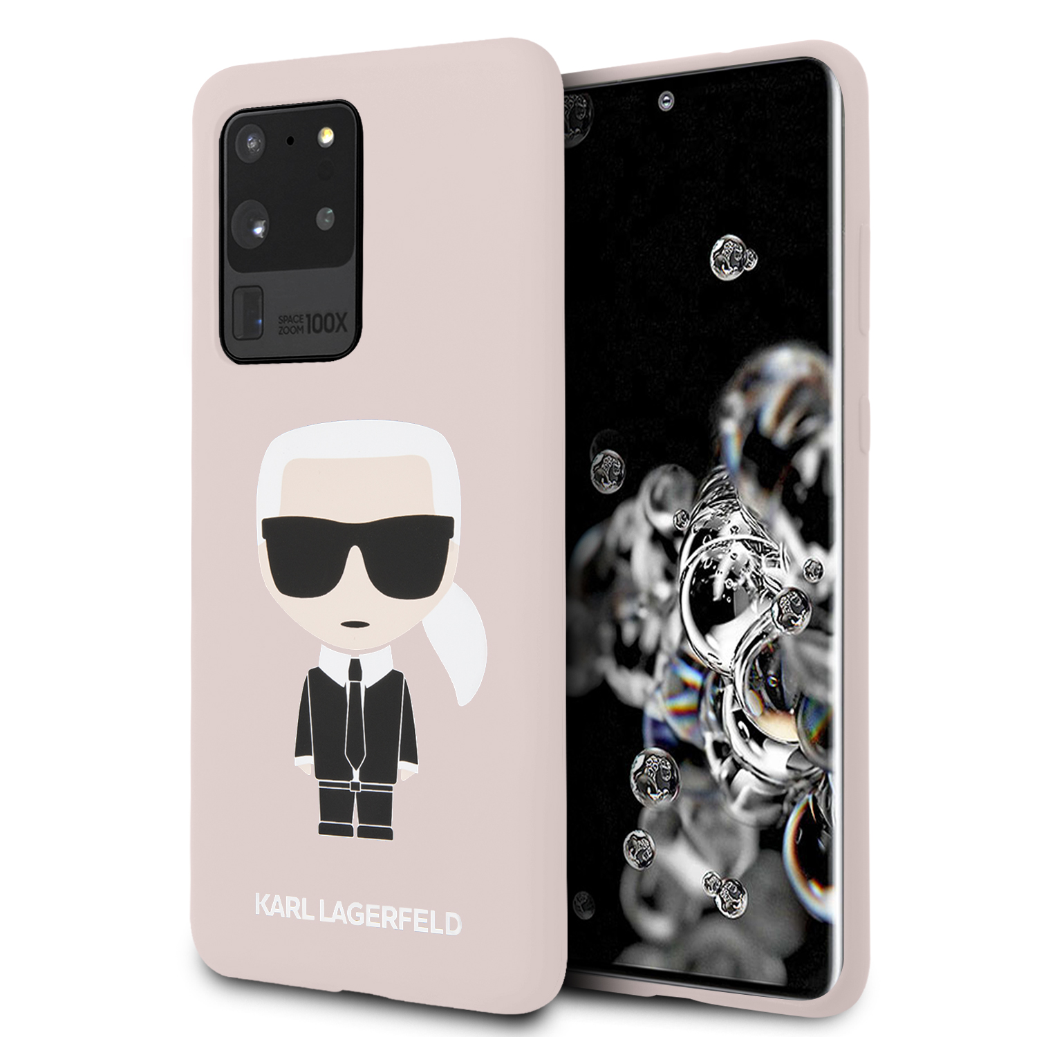 Karl Lagerfeld Full Body silikonový kryt KLHCS69SLFKPI Samsung Galaxy S20 Ultra pink
