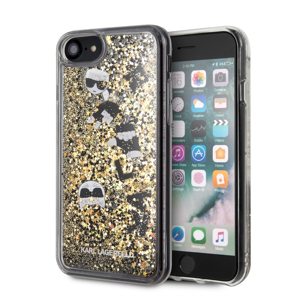 Karl Lagerfeld Floatting Charms Kryt LHCI8ROGO Apple iPhone 8/SE 2020 gold