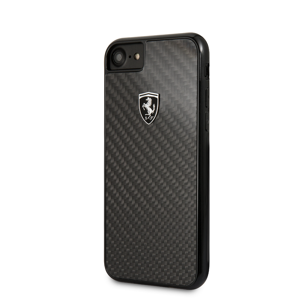 Ferrari Heritage Carbon Zadní kryt FEHCAHCI8BK Apple iPhone 8/SE 2020 black