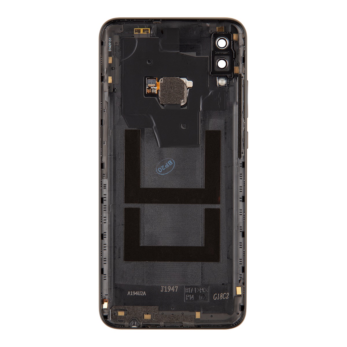 Kryt baterie Huawei P Smart 2019 vč. fingerprintu black (Service Pack)