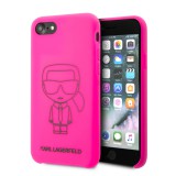 Karl Lagerfeld Silikonový kryt Ikonic KLHCI8SILFLPI Apple iPhone 8/SE 2020 pink ld Silikonový Kryt Ikonic Kryt pro iPhone 8/SE2020 Pink 