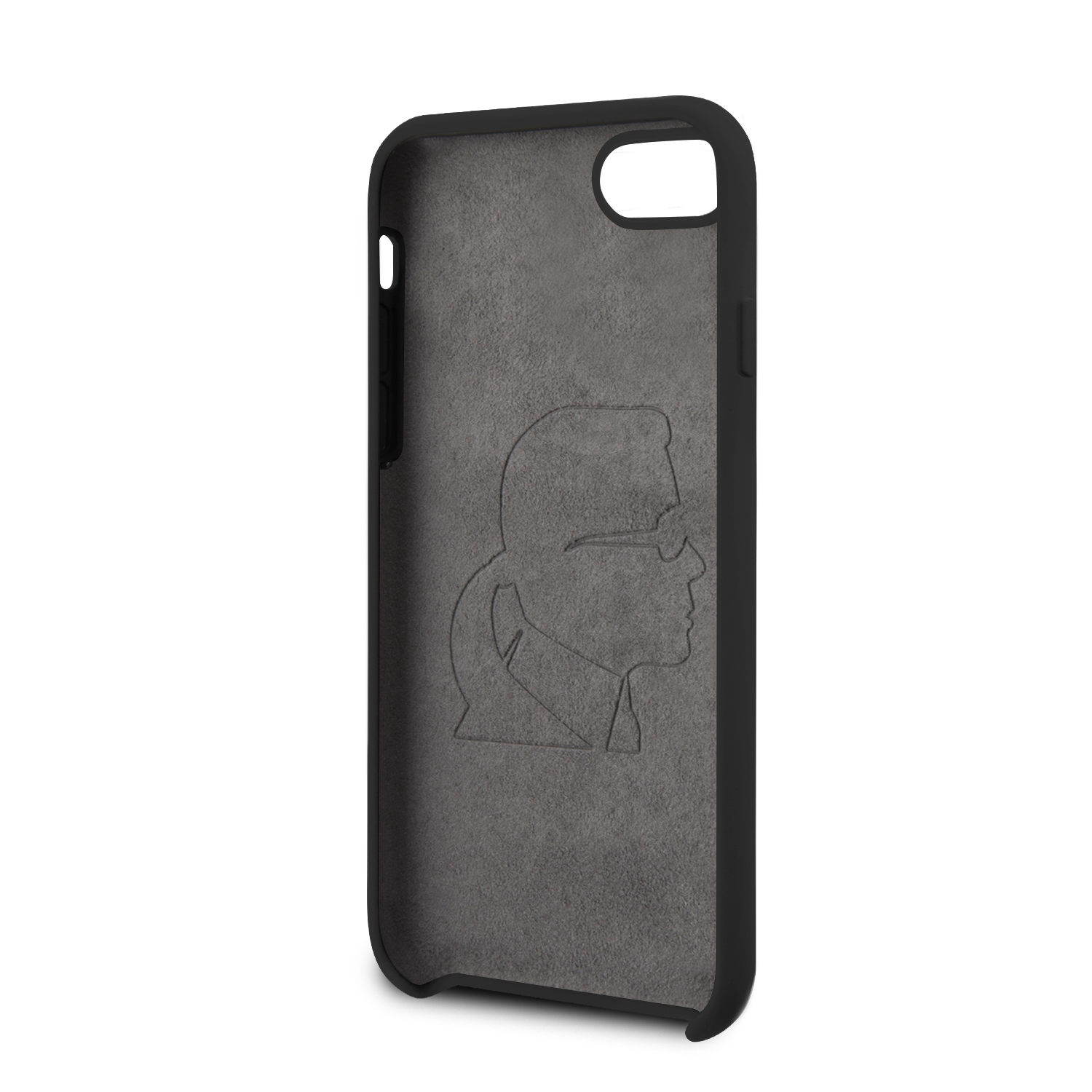 Karl Lagerfeld Silikonový kryt Ikonic KLHCI8SILFLWBK Apple iPhone 8/SE 2020 black 