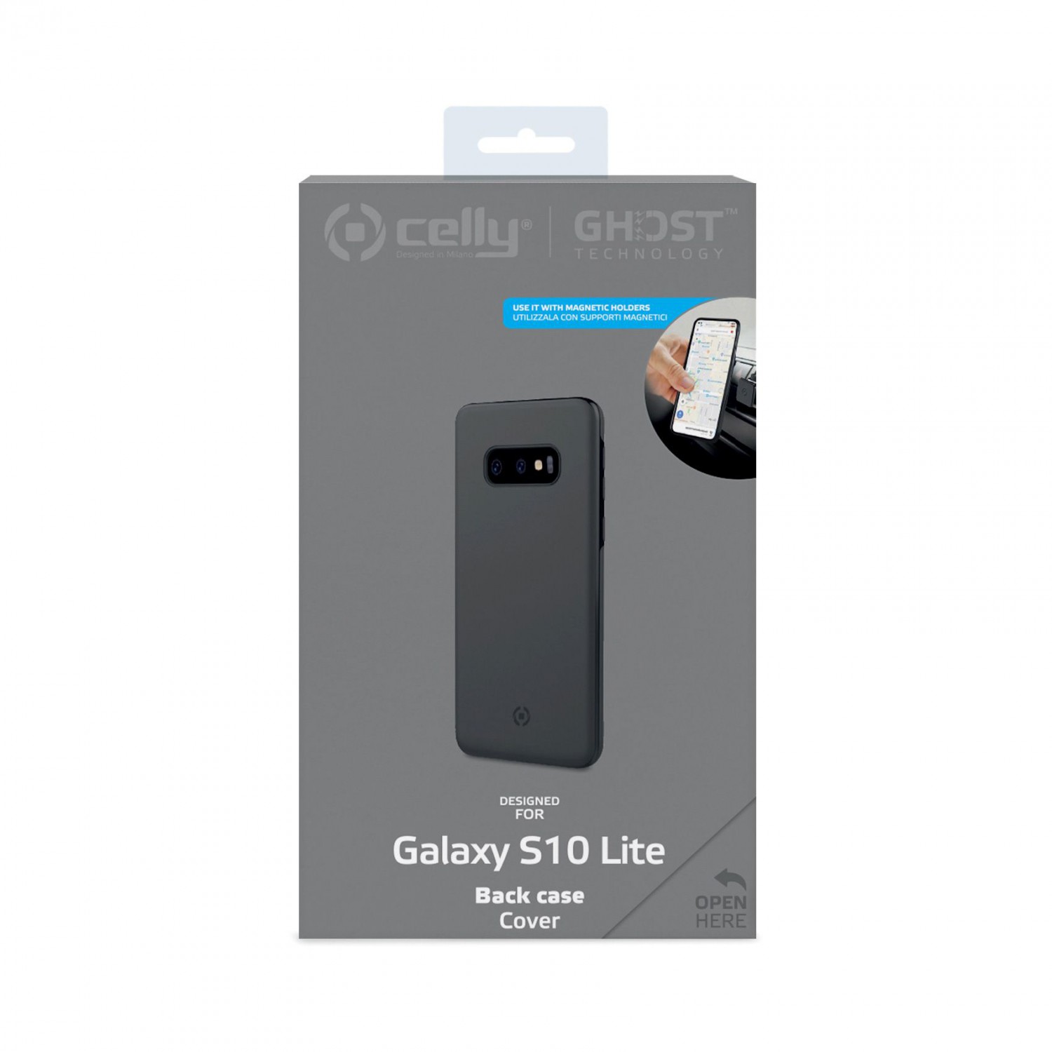 CELLY GHOSTSKIN Zadní magnetický kryt pro Samsung Galaxy S10e, černý
