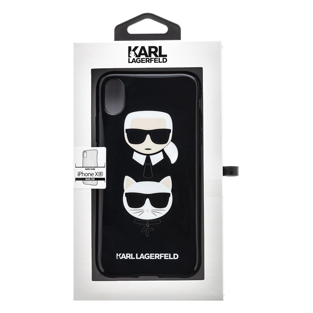 Karl Lagerfeld Choupette silikonový kryt KLHCI61TPUKICKC Apple iPhone XR black 