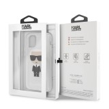 Karl Lagerfeld Iconic Glitter kryt KLHCN65TPUTRIKSI Apple iPhone 11 Pro Max silver 