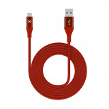 Datový USB kabel CELLY s microUSB konektorem, 1m, červený