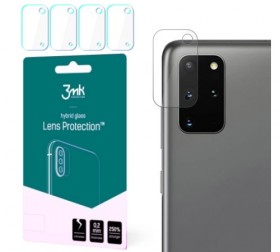 Hybridní sklo 3mk Lens ochrana kamery pro Samsung Galaxy S20 Plus, 4ks