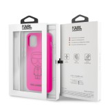 Karl Lagerfeld silikonový kryt KLHCN61SILFLPI Apple iPhone 11 black out pink