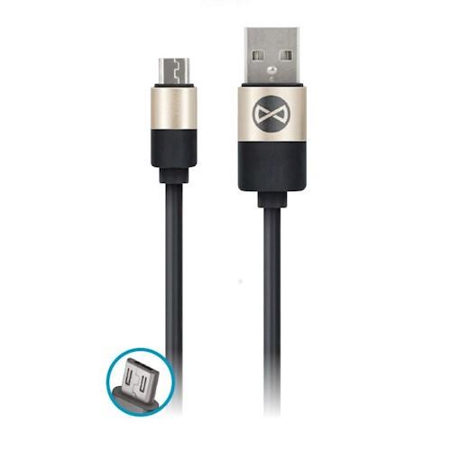 Datový kabel Forever micro USB 1m 2A modern, černá