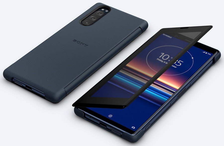 Sony Style View SCVJ10 flipové pouzdro Sony Xperia 5 blue 