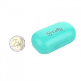 True Wireless sluchátka CELLY Twins Air, tyrkysová