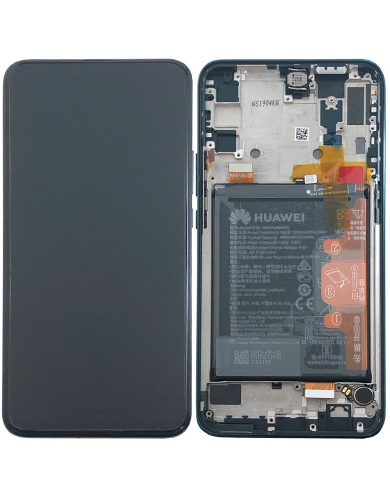 LCD + dotyk + přední kryt pro Huawei P40 Pro, ice white (Service Pack)