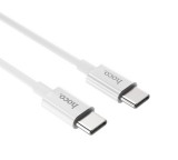 Datový kabel HOCO X23 Skilled, USB-C/USB-C (PD), 3A, 1m, bílá
