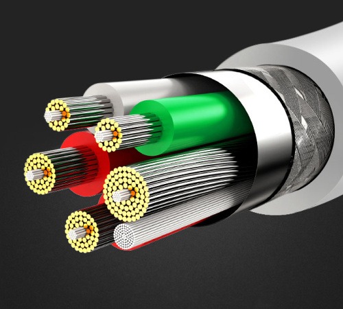 Datový kabel HOCO X23 Skilled, USB-C/USB-C (PD), 3A, 1m, bílá