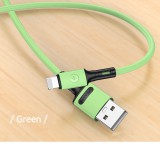Nabíjecí a datový kabel USAMS SJ434 U52 Lightning 1m, zelená