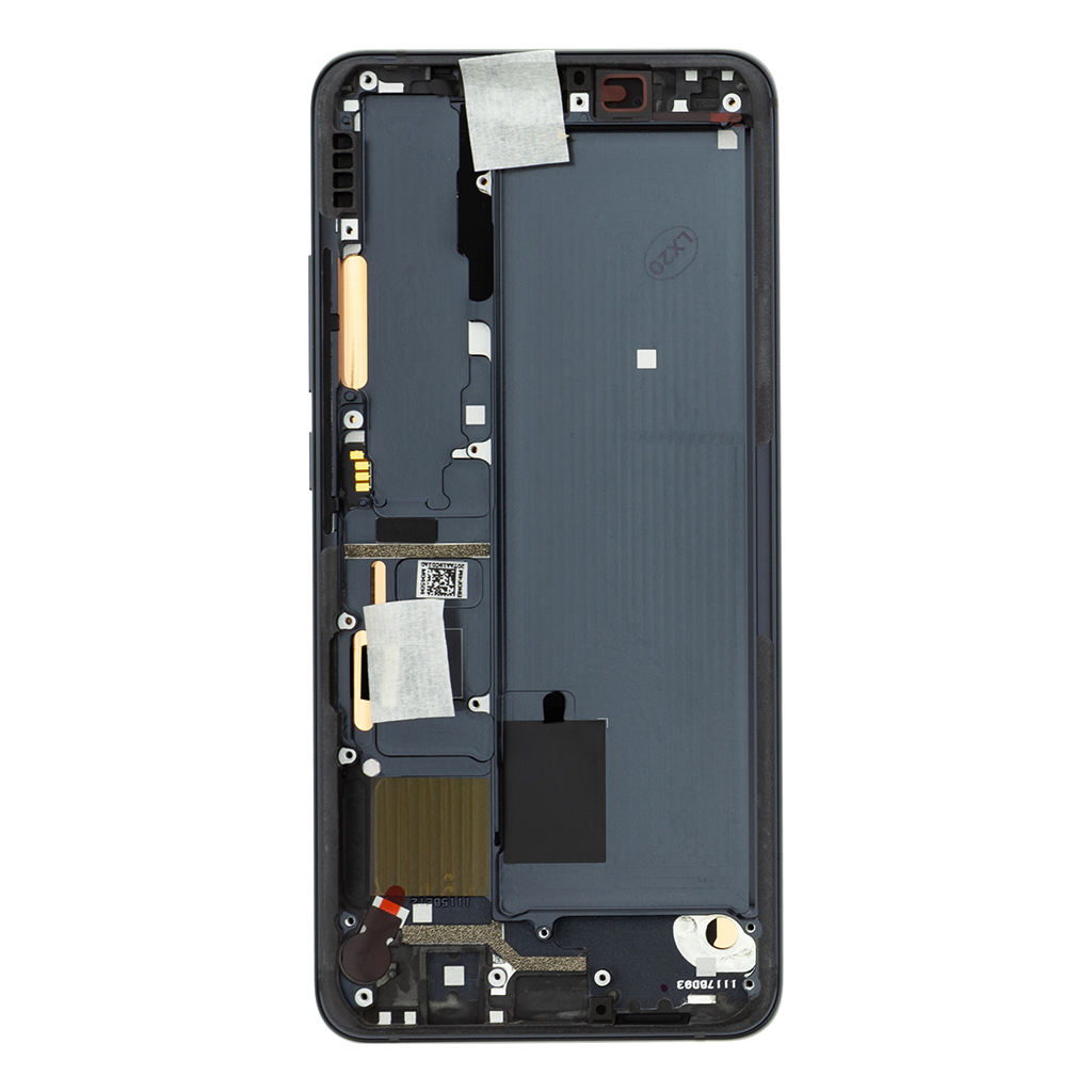 LCD + dotyk + přední kryt pro Xiaomi Mi Note10, black (Service Pack)