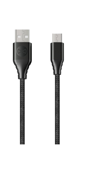 Levně Datový kabel Forever Core micro USB 1,5m 3A textilní, černá