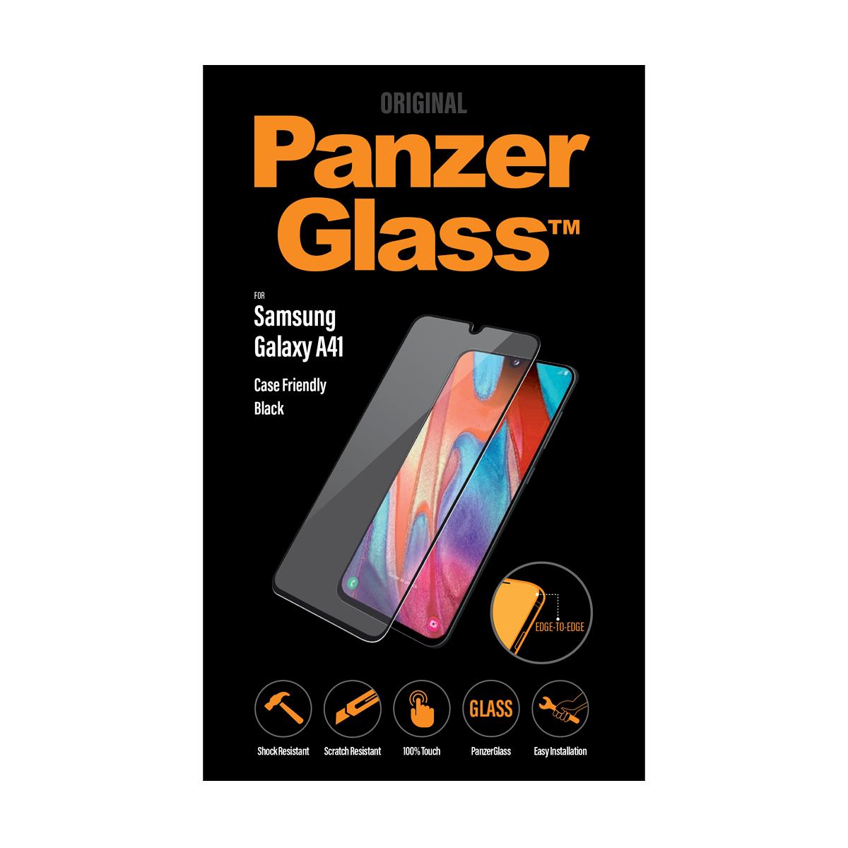 Ochranné sklo displeje PanzerGlass Edge to Edge pro Samsung Galaxy A41, černá