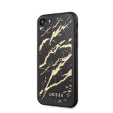 Guess Glitter Marble zadní kryt GUHCI8MGGBK Apple iPhone 8/SE 2020 black gold