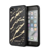 Guess Glitter Marble zadní kryt GUHCI8MGGBK Apple iPhone 8/SE 2020 black gold