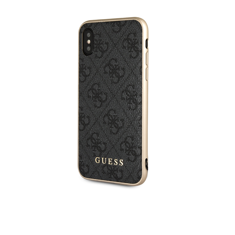 Guess Charms Hard Case 4G GUHCPXGF4GGR Apple iPhone X grey