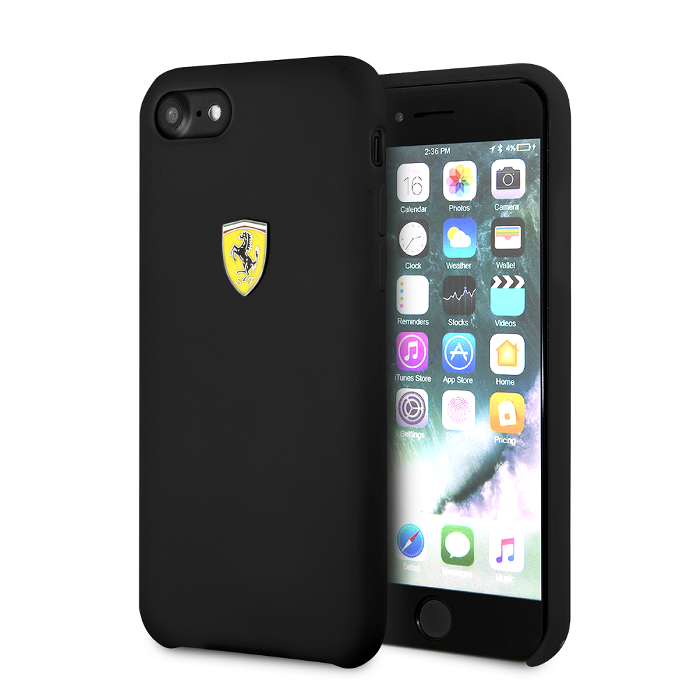 Ferrari SF Silikonový kryt FESSIHCI8BK pro Apple iPhone 8/SE 2020 black