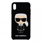 Karl Lagerfeld Full Body silikonový kryt KLHCI61SLFKBK Apple iPhone XR black