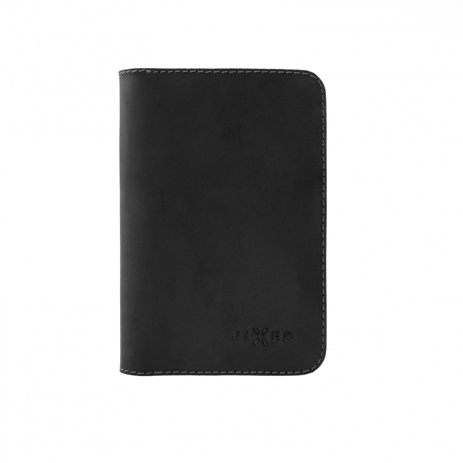 Levně Kožená peněženka FIXED Smile Wallet XL se smart trackerem, černá