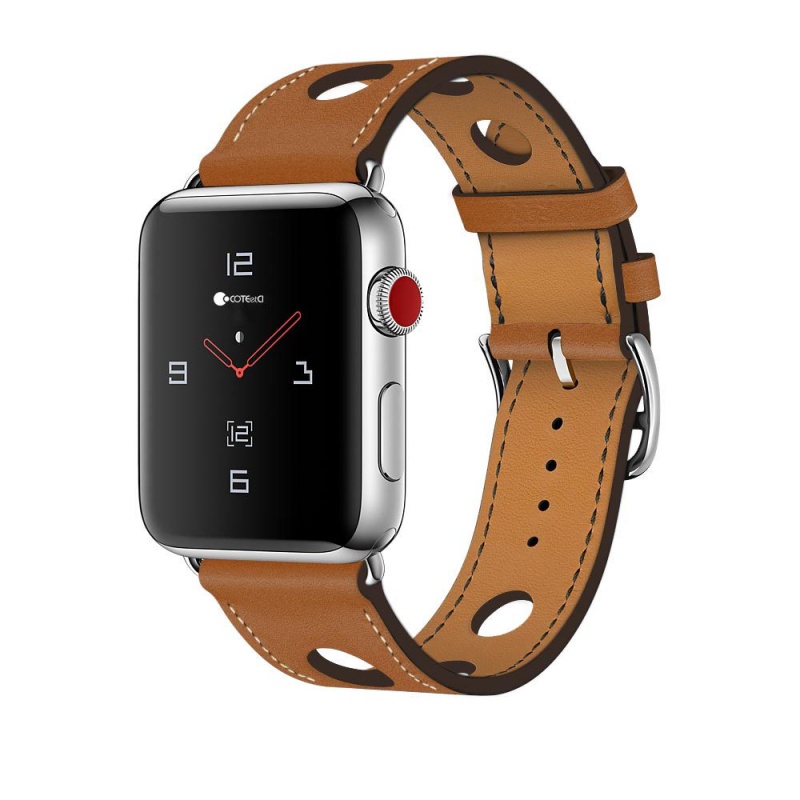 Levně Kožený řemínek COTEetCI Fashion Leather Band pro Apple Watch 38/40mm, hnědá
