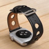 Kožený řemínek COTEetCI Fashion Leather Band pro Apple Watch 38/40mm, černá