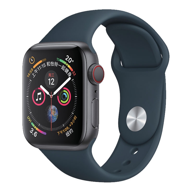 Silikonový řemínek COTEetCI Silicone Sports Band pro Apple Watch 42/44mm, tmavě zelená