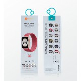 Nylonový řemínek COTEetCI Magic Tape Strap pro Apple Watch 38/40mm, mentol