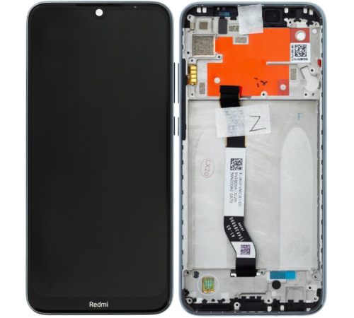LCD + dotyk + přední kryt pro Xiaomi Redmi Note 8T, black (Service Pack)