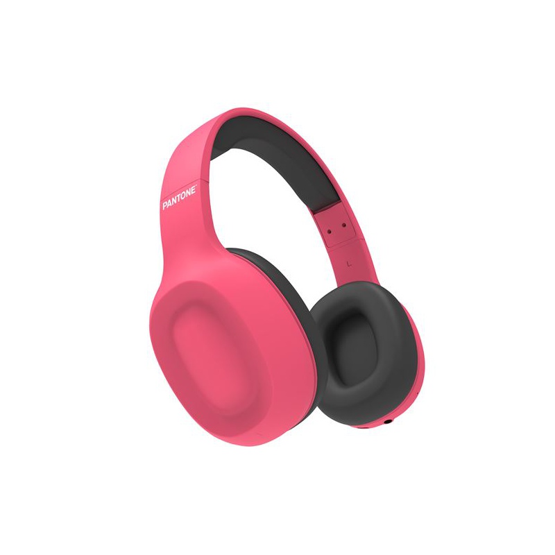 Bezdrátová sluchátka Pantone BTH, růžová