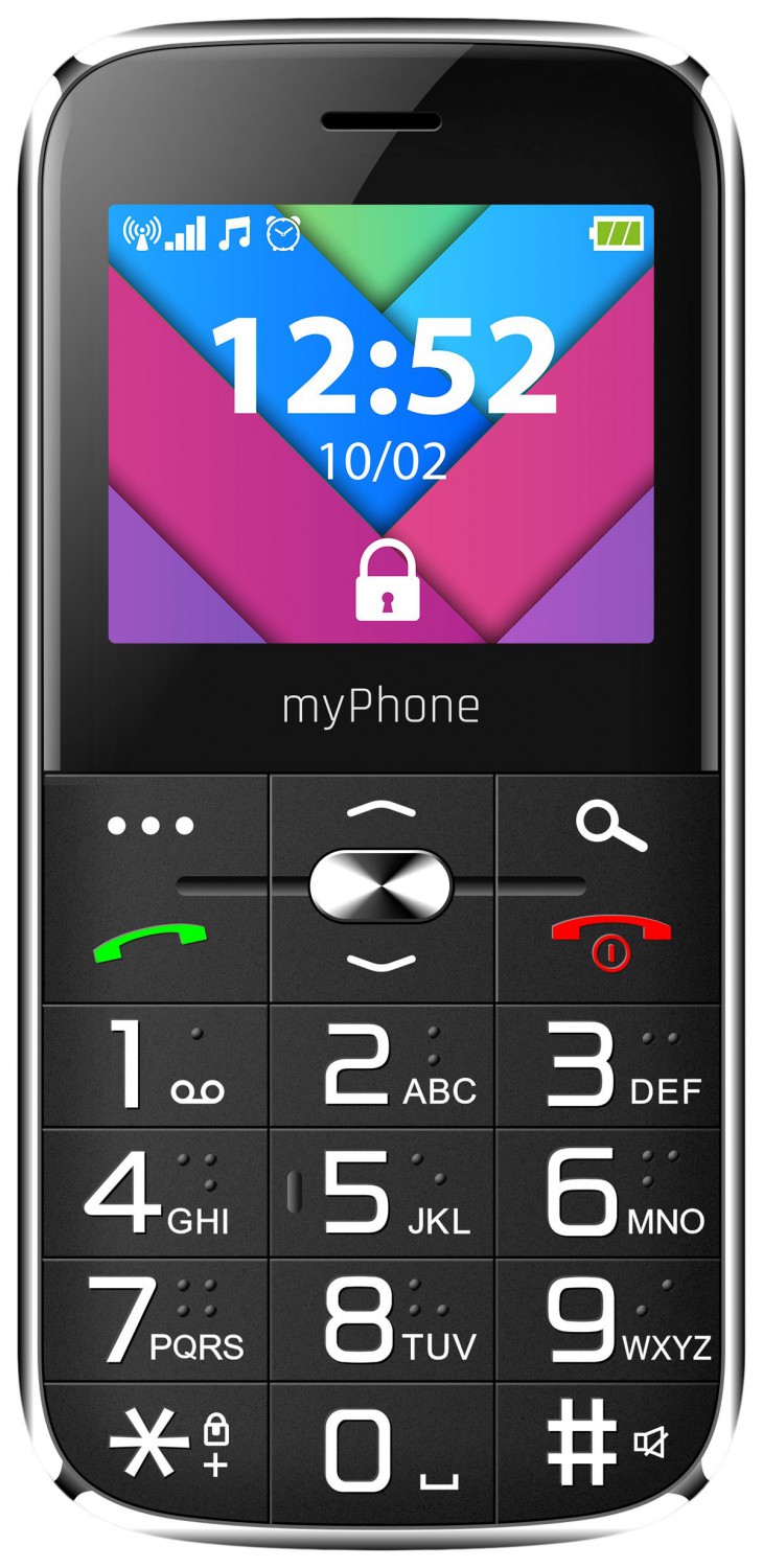 myPhone Halo C Senior černáV CENĚ 249 Kč - AUTONABÍJEČKA CELLY S MICROUSB - 1A