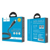 Datový kabel Hoco Metal Armor Charging Data Cable Micro USB, 1.2m, metalická šedá