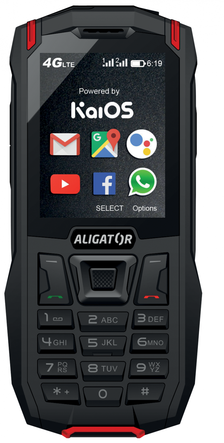 Levně Aligator K50 eXtremo 4G/LTE černá/červená