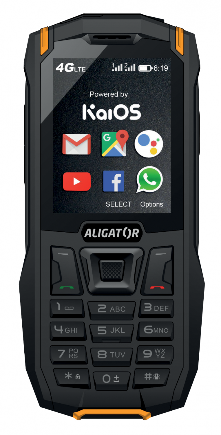 Levně Aligator K50 eXtremo 4G/LTE černá/oranžová