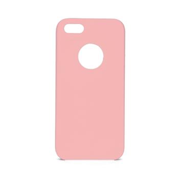 Levně Silikonové pouzdro Swissten Liquid pro Apple iPhone 5/5S/SE, růžová