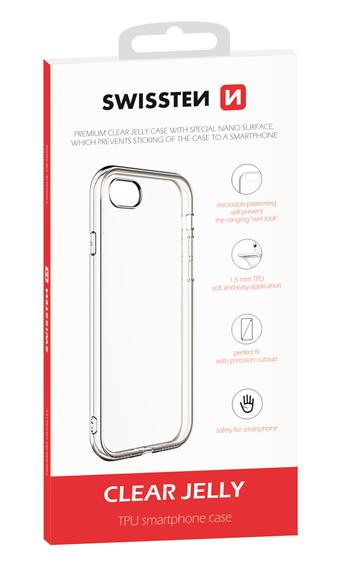 Silikonové pouzdro Swissten Clear Jelly pro Apple iPhone 12 mini, transparentní