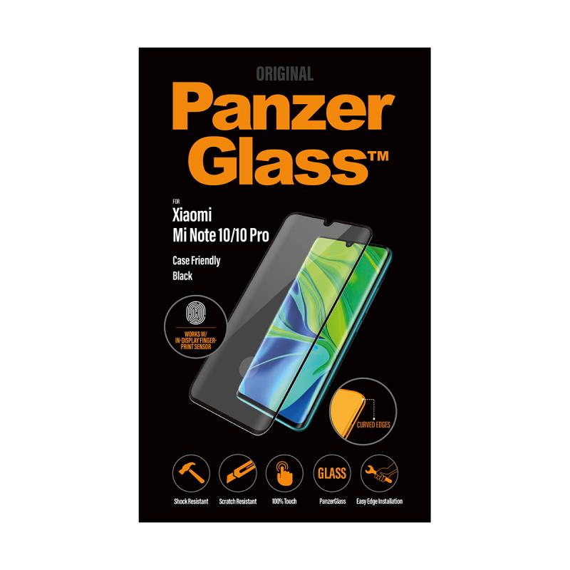 Ochranné sklo displeje PanzerGlass Premium pro Xiaomi Mi Note 10/10 Pro/10 Lite, černá
