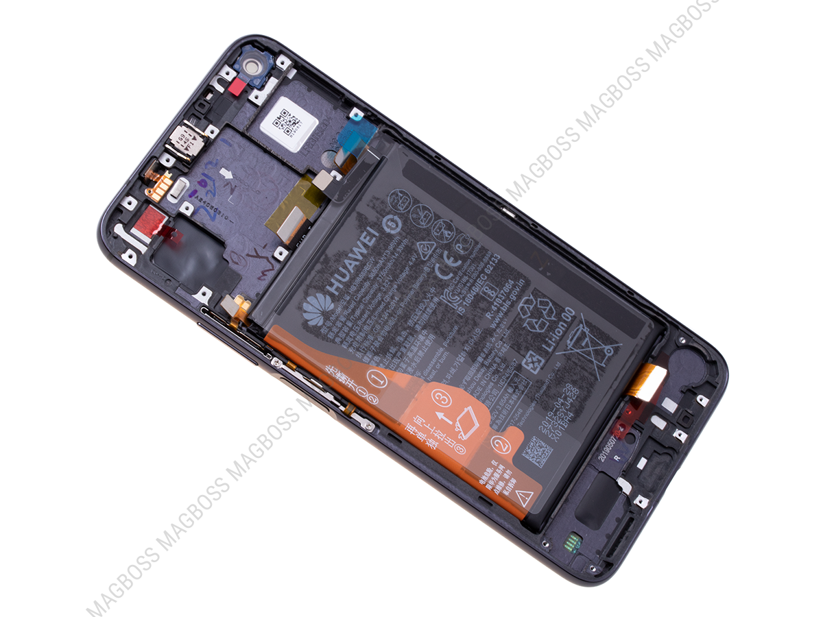 LCD + dotyk + přední kryt pro Huawei Nova 5T/Honor 20, purple + DOPRAVA ZDARMA