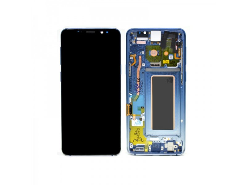 LCD + dotyk + rámeček pro Samsung Galaxy S9, polaris blue (Service Pack)