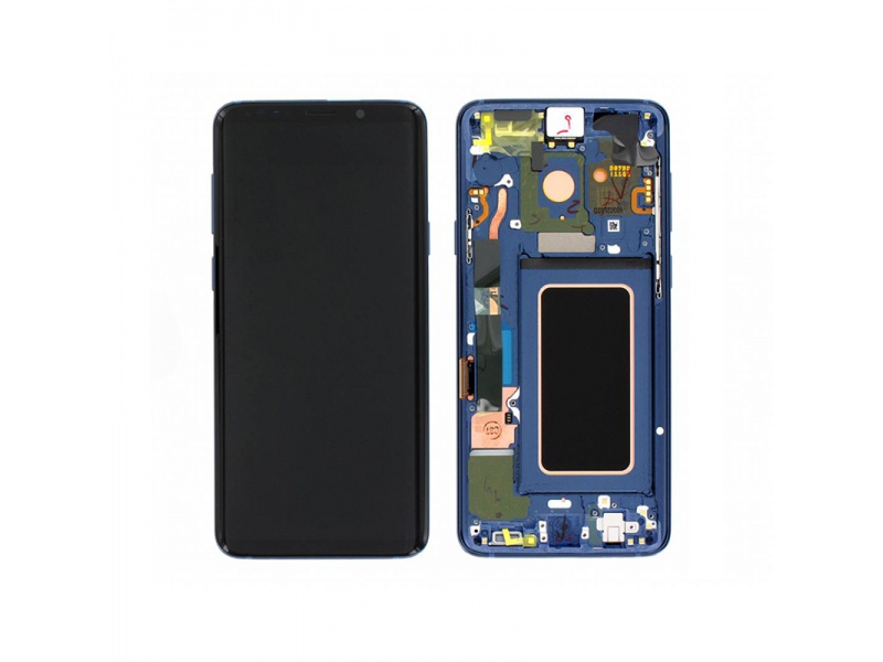 LCD + dotyk + rámeček pro Samsung Galaxy S9+, blue (Service Pack)