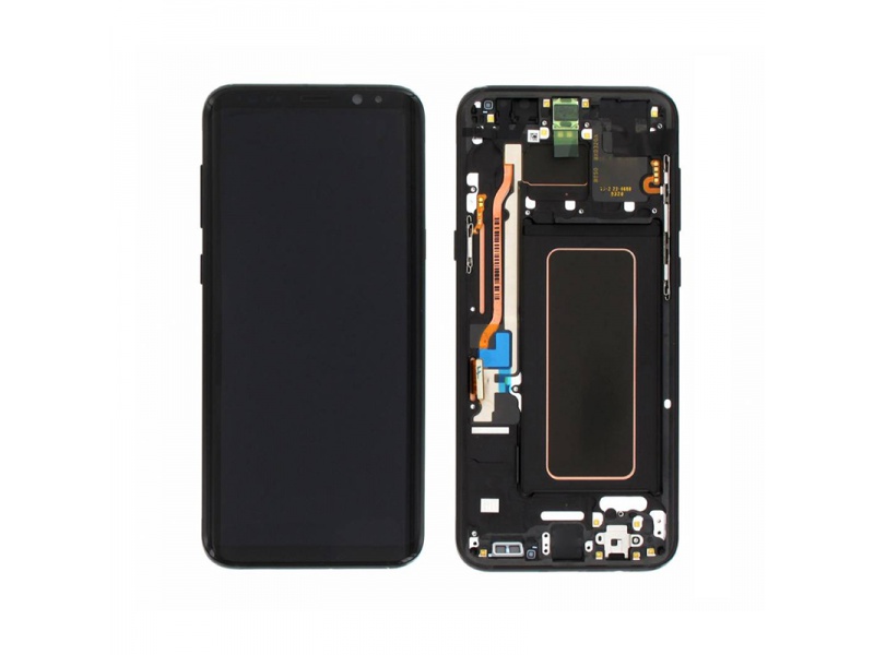 LCD + dotyk + rámeček pro Samsung Galaxy S8+, black (Service Pack)