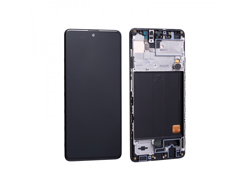 Levně LCD + dotyk + rámeček pro Samsung Galaxy A51 A515, black (Service Pack)