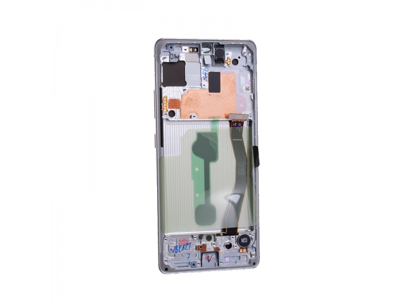 LCD + dotyk + rámeček pro Samsung Galaxy S10 Lite, prism white (Service Pack)